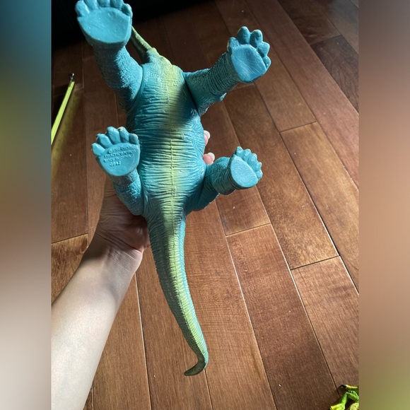 Vintage 1999 Brachiosaurus Dinosaur Toy Figure Blue/Green - Picture 6 of 7